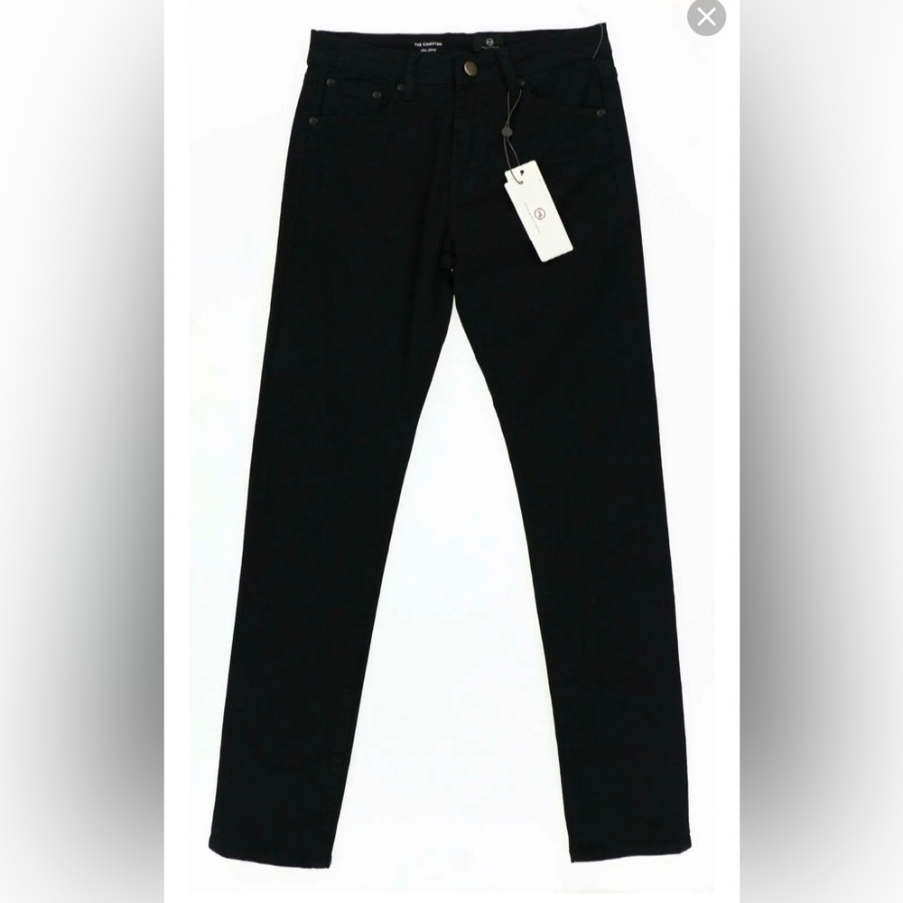 AG Adriano Goldschmied 244514 Kids Girls Slim Jeans Solid Black Size 14